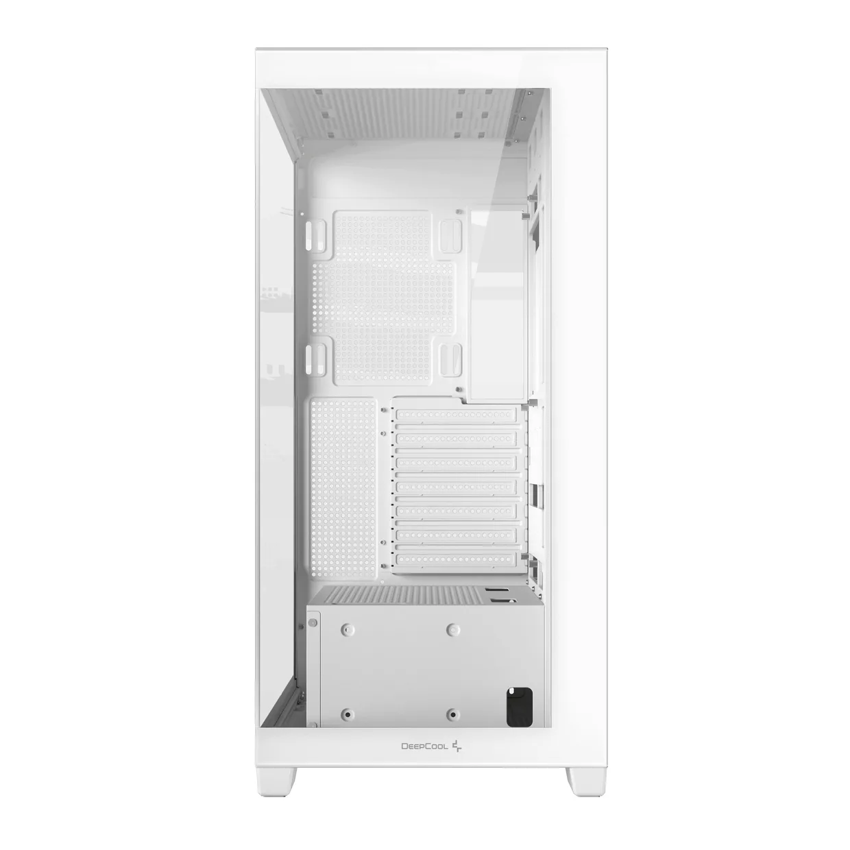 Передняя стеклянная панель белого панорамного корпуса DeepCool CG580 White
