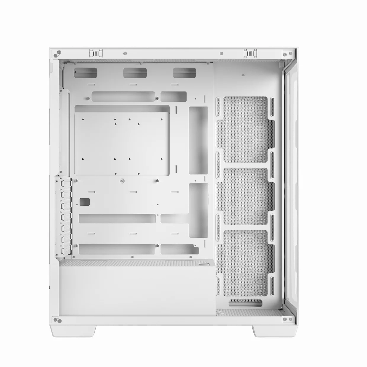 Внутреннее отделение корпуса DeepCool CG580 White для материнской платы и охлаждения