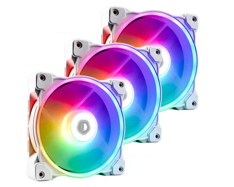 Набор вентиляторов (3pcs Pack) ID-Cooling ZF-12025-ARGB-TRIO-SNOW, 120mm