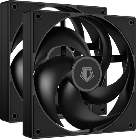 Набор вентиляторов (2pcs Pack) ID-Cooling AS-140-K Duet Black, 140mm
