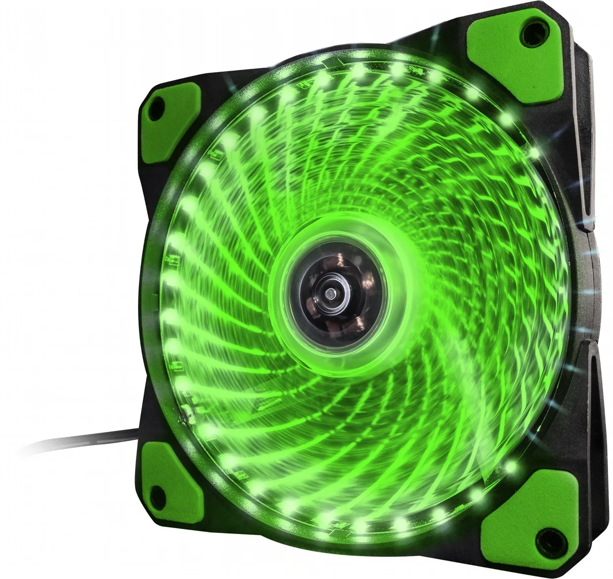 Вентилятор для корпуса Frime Iris LED Fan 33LED Green, 120mm (FLF-HB120G33)