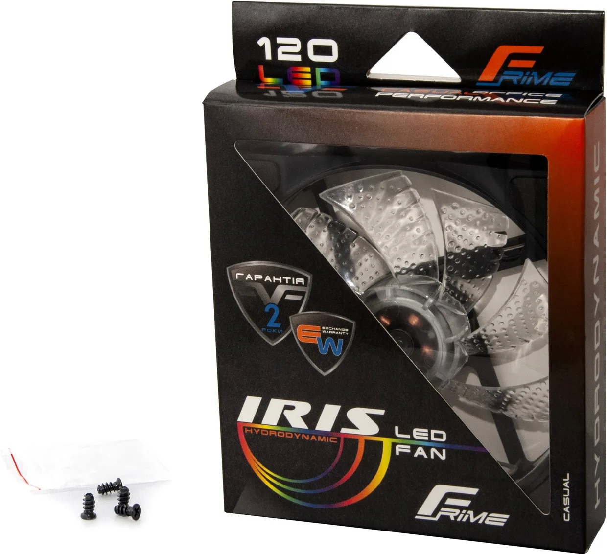 Вентилятор для корпуса Frime Iris LED Fan 15LED Azure, 120mm (FLF-HB120A15) — фото 3