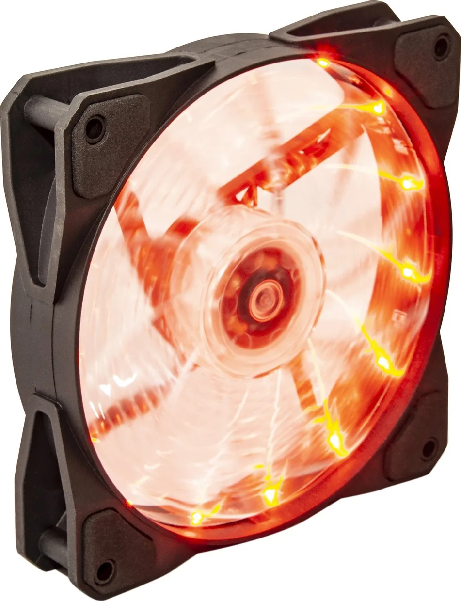 Вентилятор для корпуса Frime Iris LED Fan 15LED Orange, 120mm (FLF-HB120O15)