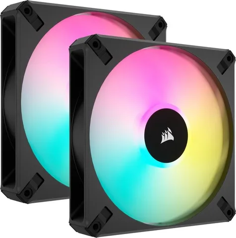 Набор вентиляторов (2pcs Pack) Corsair AF140 RGB Elite Dual Pack, 140mm (CO-9050156-WW)