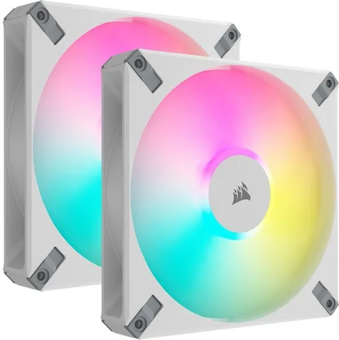 Набор вентиляторов (2pcs Pack) Corsair AF140 RGB Elite White Dual Pack, 140mm (CO-9050160-WW)