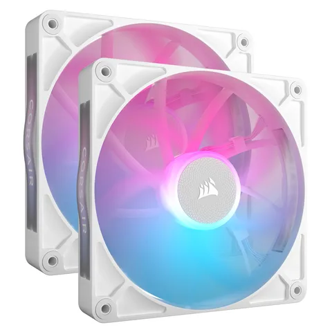 Набор вентиляторов (2pcs Pack) Corsair iCUE Link RX140 RGB PWM White Dual Pack, 140mm (CO-9051024-WW)
