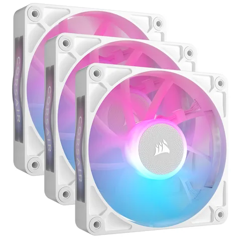 Набор вентиляторов (3pcs Pack) Corsair iCUE Link RX120 RGB PWM White Triple Pack, 120mm (CO-9051022-WW)
