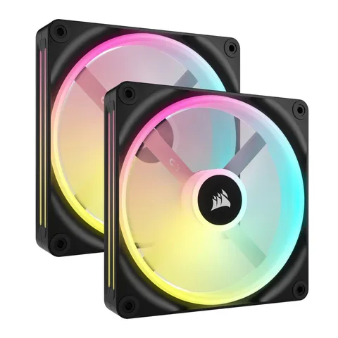 Набор вентиляторов (2pcs Pack) Corsair iCUE Link QX140 RGB PWM PC Fans Starter Kit with iCUE Link System Hub, 140mm (CO-9051004-WW)