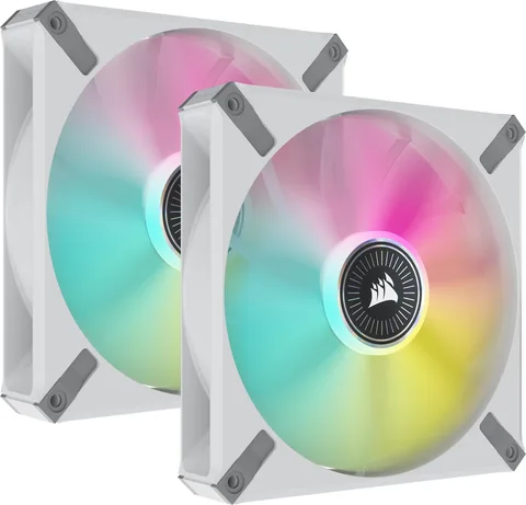 Набор вентиляторов (2pcs Pack) Corsair iCUE ML140 RGB Elite Premium Dual Pack, 140mm (CO-9050119-WW)