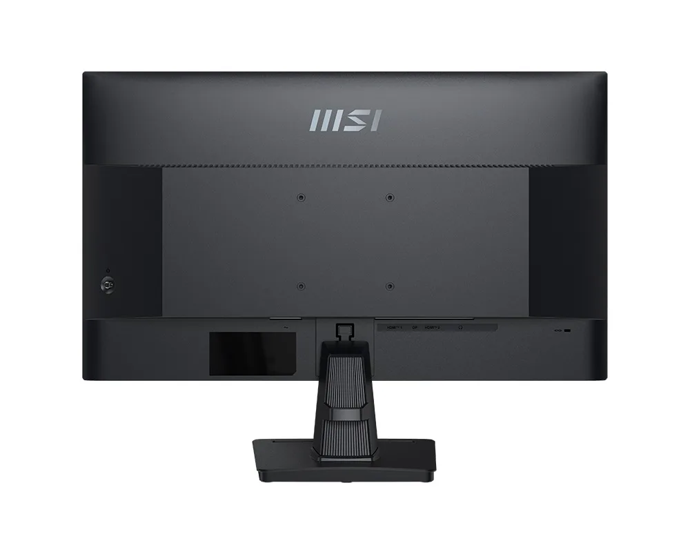 Задняя панель монитора MSI Pro MP275Q с креплением подставки и логотипом