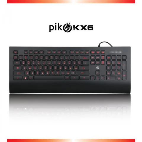 Клавиатура Piko KX6 Ukr Black (1283126489556)