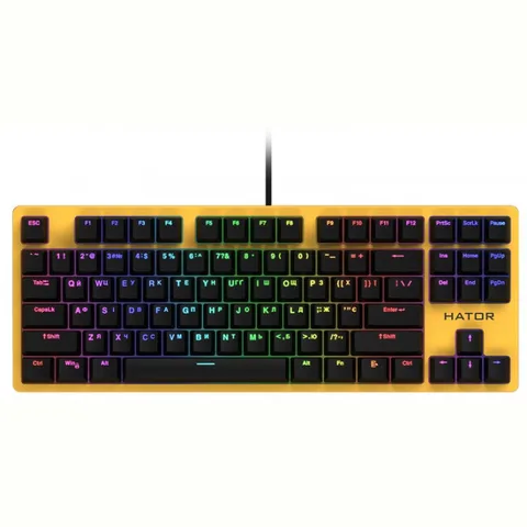 Клавиатура Hator Rockfall EVO TKL Kailh Optical Yellow (HTK-632)