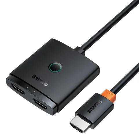 HDMI-перемикач Baseus AirJoy Series 2-in-1 Bidirectional HDMI Switch with 1m Cable (B01331105111-01) Cluster Black