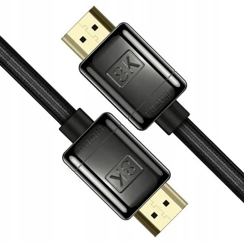 Кабель Baseus High Definition Series HDMI 8K to HDMI 8K Adapter Cable (Zinc alloy) 3m (WKGQ000201) Black