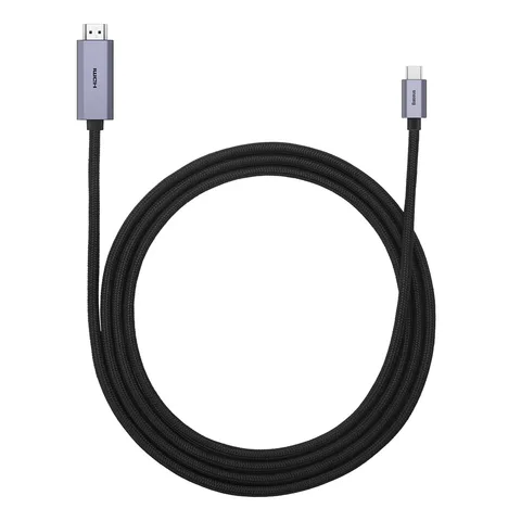 Кабель Baseus High Definition Series Graphene Type-C to HDMI 4K Adapter Cable 2m (WKGQ010101) Black