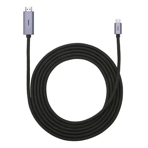 Кабель Baseus High Definition Series Graphene Type-C to HDMI 4K Adapter Cable 3m (WKGQ010201) Black