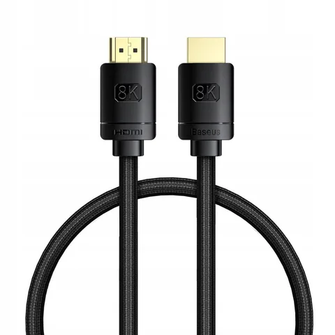 Кабель Baseus High Definition Series HDMI 8K to HDMI 8K Adapter Cable 0.5m (WKGQ040001) Black