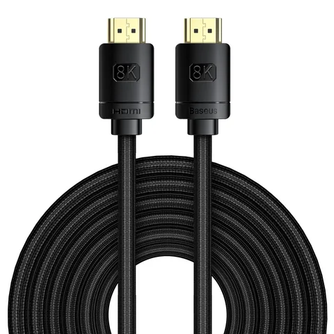 Кабель Baseus High Definition Series HDMI 8K to HDMI 8K Adapter Cable (B00633705111-01) 8m Cluster Black