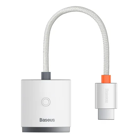 Адаптер Baseus Lite Series Adapter HDMI to VGA (WKQX010002) White
