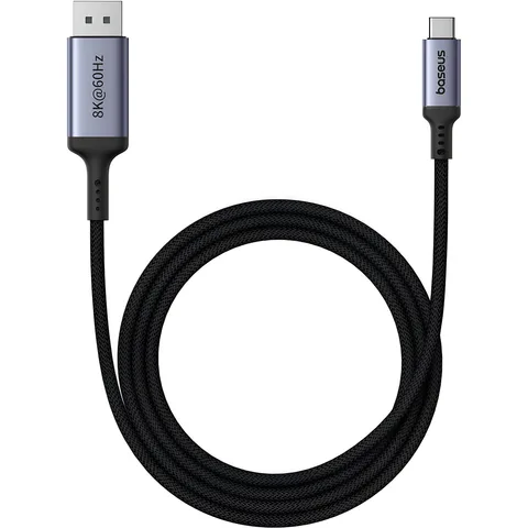Кабель Baseus High Definition Series Type-C to DP 8K Adapter 2m (B0063370D111-01) Cluster Black