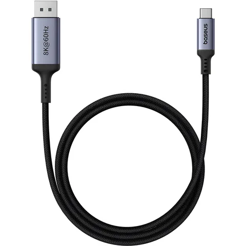 Кабель Baseus High Definition Series Type-C to DP 8K Adapter 1.5m (B0063370D111-00) Cluster Black