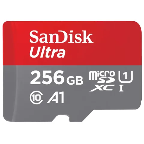 Карта пам'яті SanDisk Ultra microSDXC 256GB (UHS-I U1) 150MB/s Class 10 A1 (SDSQUAC-256G-GN6MA) + SD Adapter