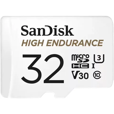 Карта пам'яті SanDisk High Endurance microSDHC 32GB (UHS-I U3) W-40MB/s, R-100MB/s Class 10 V30 (SDSQQNR-032G-GN6IA) + SD Adapter