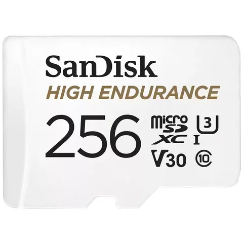 Карта пам'яті SanDisk High Endurance microSDXC 256GB (UHS-I U3) W-40MB/s, R-100MB/s Class 10 V30 (SDSQQNR-256G-GN6IA) + SD Adapter
