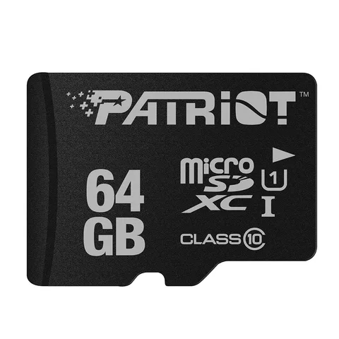 Карта пам'яті Patriot LX Series microSDXC 64GB (UHS-I U1) 80 MB/s Class 10 (PSF64GMDC10)
