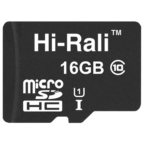 Карта пам'яті Hi-Rali microSDHC 16GB (UHS-I U1) Class 10 (HI-16GBSD10U1-00)