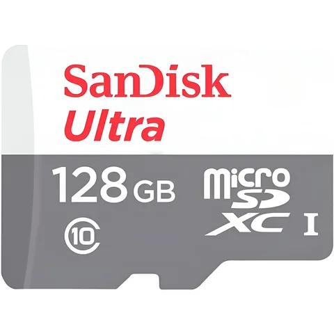 Карта пам'яті SanDisk Ultra microSDXC 128GB (UHS-I) W-10 MB/s, R-100 MB/s Class 10 (SDSQUNR-128G-GN6MN)