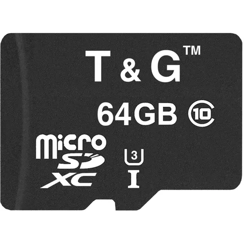 Карта пам'яті T&G microSDXC 64GB (UHS-I U3) W-30 MB/s, R-80 MB/s Class 10 (TG-64GBSDU3CL10-00)