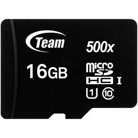 Карта пам'яті Team microSDHC 16GB (UHS-I U1) W-15 MB/s, R-80 MB/s Class 10 (TUSDH16GCL10U02)