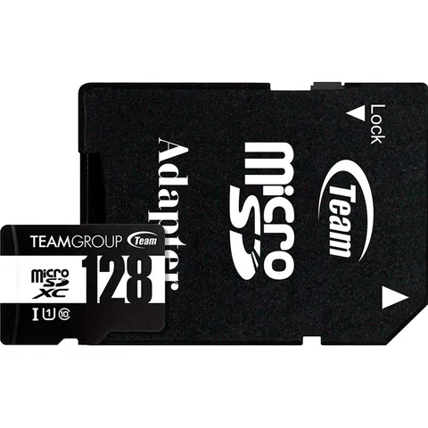 Карта пам'яті Team microSDXC 128GB (UHS-I U1) W-20 MB/s, R-100 MB/s Class 10 (TUSDX128GCL10U03) + SD Adapter