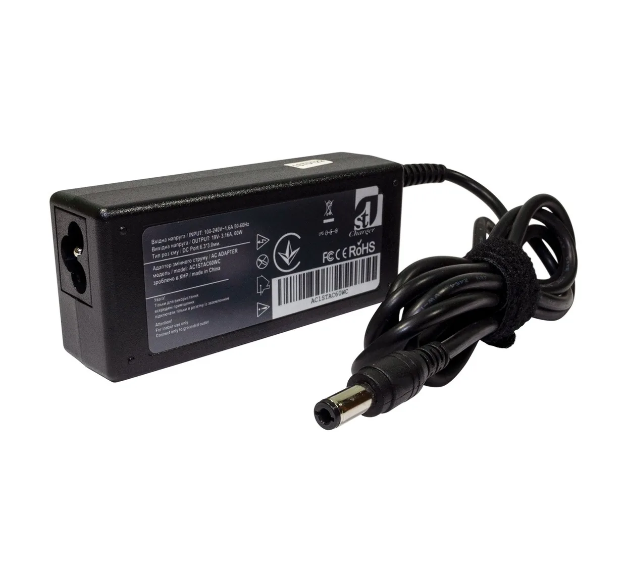 Блок питания для ноутбука Acer 1StCharger 19V 3.16A 60W 6.3 x 3 mm (AC1STAC60WC)