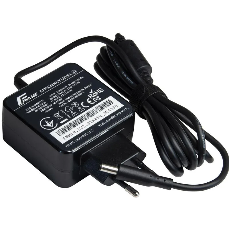 Блок питания для ноутбука Dell Frime 19.5V 2.31A 45W 4.5 x 3.0 mm (FWM19.5V2.31A45W_DE4530)