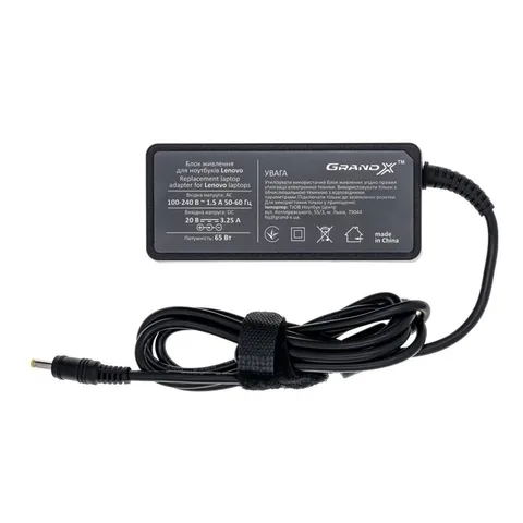 Блок питания для ноутбука Lenovo Grand-X 20V 3.25A 65W 5.5 x 2.5 mm (ACLEL65WS)