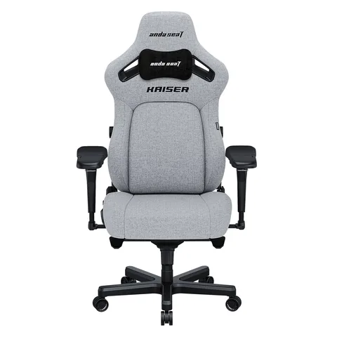 Кресло геймерское Anda Seat Kaiser 4 Size L Gray Linen Fabric (AD12YDDC-L-20-G-CF)