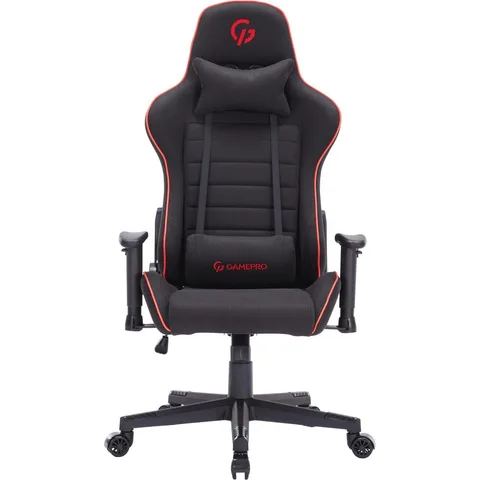 Кресло геймерское GamePro GC575FB Fabric Black/Red