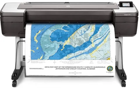 Принтер струйный цветной HP DesignJet T1700dr (1VD88A)