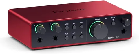 Аудіоінтерфейс Focusrite Scarlett 2i2 4th Gen (AMS-SCARLETT-2I2-4G)