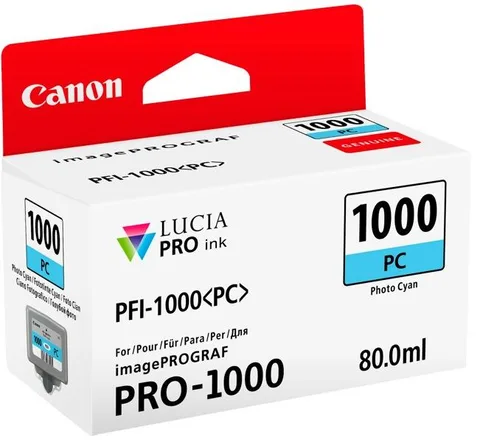 Картридж Canon PFI-1000PC Photo Cyan (0550C001)