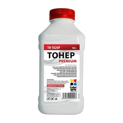 Тонер ColorWay HP LJ 1010/1012/1015 100г Premium (TH-1020P)