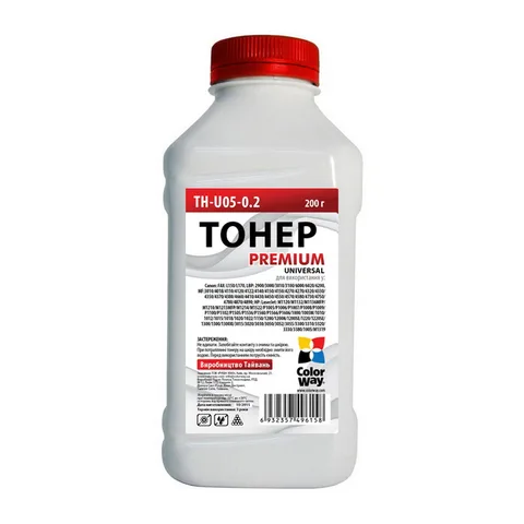 Тонер ColorWay HP LJ P1005/1102/1010/2035 Premium Universal Black 200г (TH-U05-0.2)