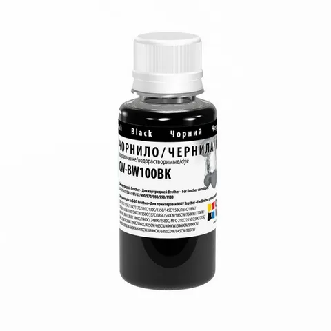 Чернила ColorWay Brother Universal 100 мл Black (CW-BW100BK01)