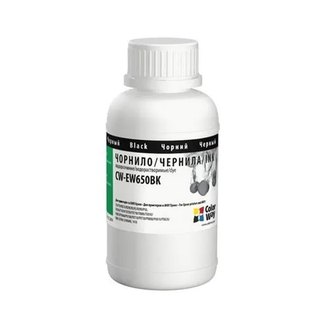 Чернила ColorWay Epson TX650 200 мл Black (CW-EW650BK02)