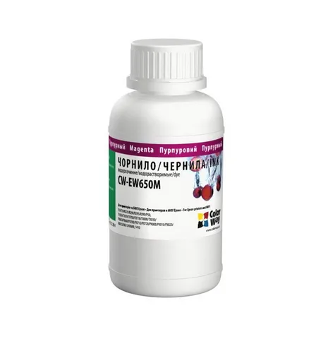 Чернила ColorWay Epson TX650 200 мл Magenta (CW-EW650M02)