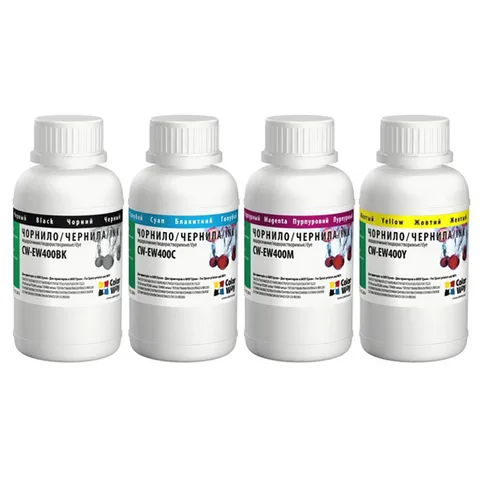 Комплект чернил ColorWay Epson T26/C91 4 x 200 мл BK/C/M/Y (CW-EW400SET02)