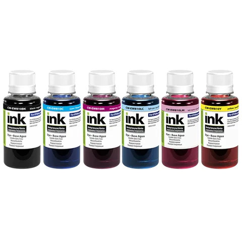 Комплект чернил ColorWay Epson L800/810/850 6 x 100 мл BK/C/LC/LM/M/Y (CW-EW810SET01)