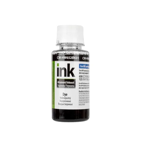 Чернила ColorWay HP 650/652/123 100 мл Black (CW-HW652BK01)